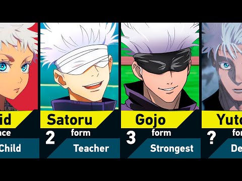 All Forms of Satoru Gojo in Jujutsu Kaisen