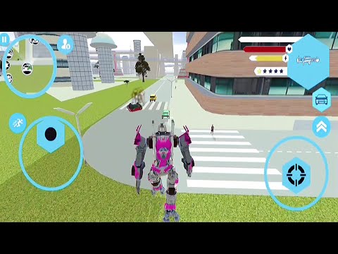 Super Robot Fire Truck Transform: Robot Games | City's crime robot - robot