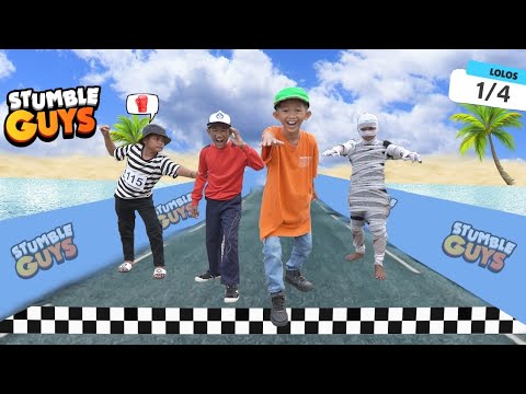 DRAMA ADNAN TERJEBAK STUMBLE GUYS DUNIA NYATA! ADA PREMAN KAMPUNG