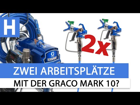 Graco Mark 10 - Zwei Arbeitsplätze anschließen an ein Spritzgerät!