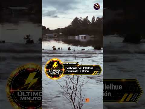 Desborde Rio Llollelhue Comuna la Union Valdivia Region de los Rios