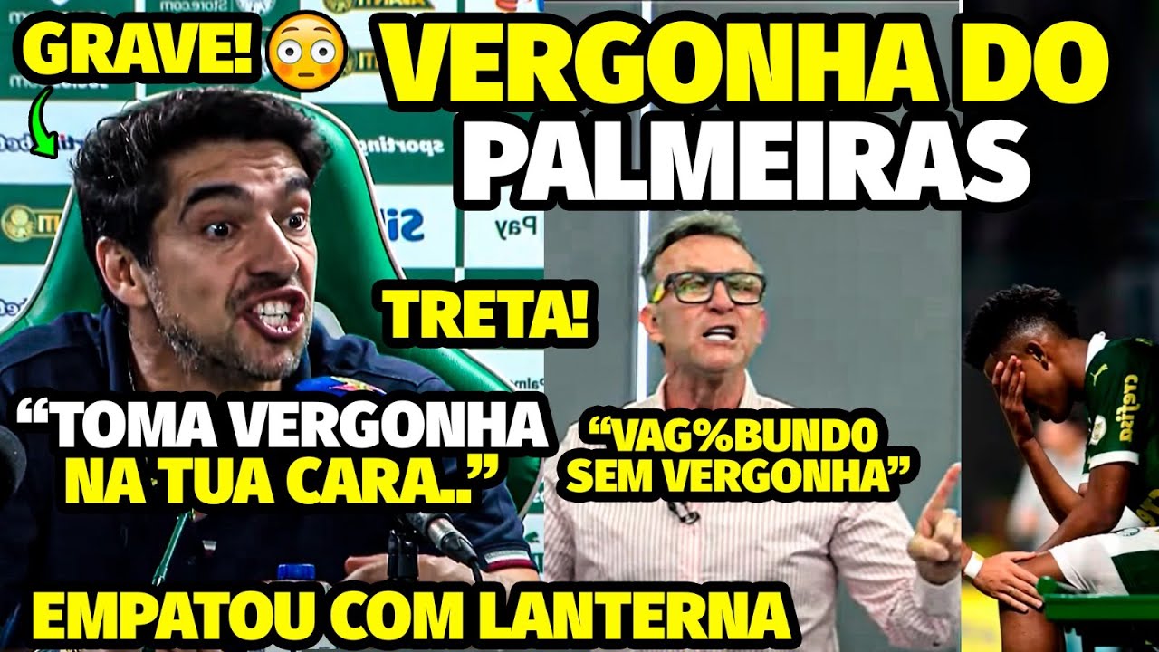 A ATITUDE AGRESSlVA DE ABEL COM JORNALISTA APÓS VEXAME DO PALMEIRAS QUE FEZ NET0 PARTlR PRA ClMA DE