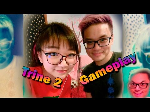 Eloise and Frodan playing Trine 2