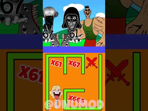 Sprunki Maze Battle: Help SCP 67 & 61 Defeat Hamood Habibi 666% #hamoodhabibi #67song #sixone