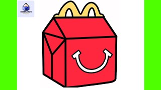 How To Draw A Happy Meal | Easy Step-by-Step Tutorial for Beginners