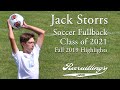 Jack Storrs Soccer Defender Class of 2021