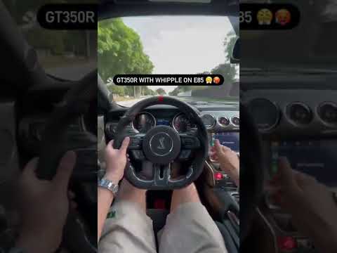 mustang gt350 with a whipple supercharger and e85 accelerations