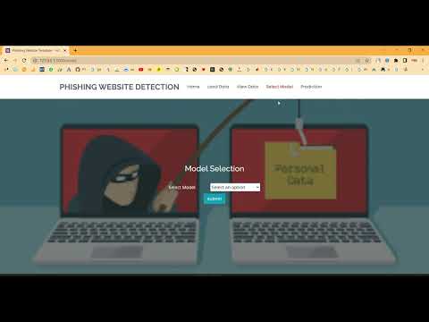 Phishing ML Classification Flask App in Python Projects
