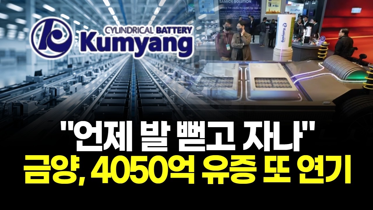 "언제 발 뻗고 자나"…금양, 4050억 유증 또 연기