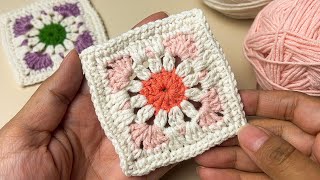 Easy crochet square tutorial for beginners