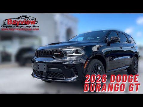 2026 Dodge Durango in Black for sale at Bayview Chrysler Dodge Jeep Ram in Sarnia, ON