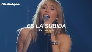 Miley Cyrus - The Climb (Live) (Sub. Español + Lyrics)