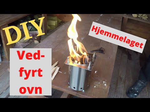 Hjemmelaget ved-fyrt ovn / Homemade wood stove