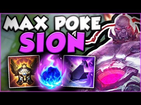 THIS NEW MAX POKE SION BUILD IS ACTUALLY GENIUS! NEW SION SEASON 8 TOP GAMEPLAY! - League of Legends
