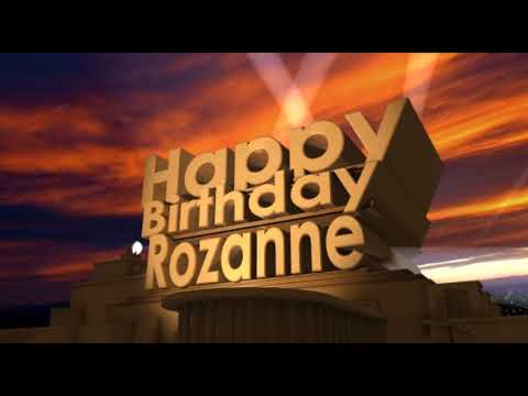 Happy Birthday Rozanne