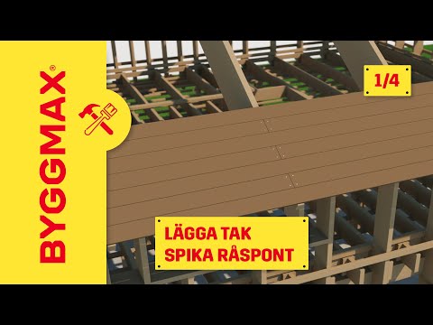 Lägga tak del 1, spika råspont