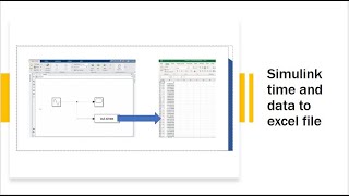 Simulink data to MATLAB workspace variable and then export to xls, xlsx or csv file.