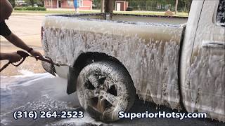 Dirty Truck Changes Colors With Pressure Washer Foamer