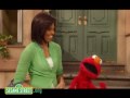 Sesame Street Michelle Obama And Elmo Exercise