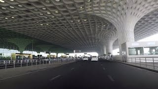 Driving in Mumbai (CSI Airport T2) - Maharashtra, India