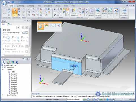 Solid Edge Sheet Metal Tutorial : How To Edit Sheet Metal Parts