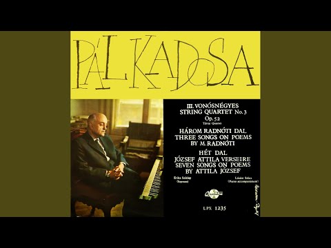 Three Songs on Poems by Radnóti for Voice and Piano 3. Két karodban