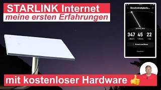 Starlink Internet, Installation ,  meine ersten Eindrücke  , Erfahrungen , Performance  und  Kritik