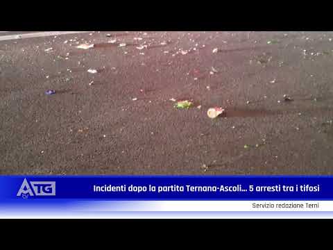 Incidenti dopo la partita Ternana-Ascoli... 5 arresti tra i tifosi