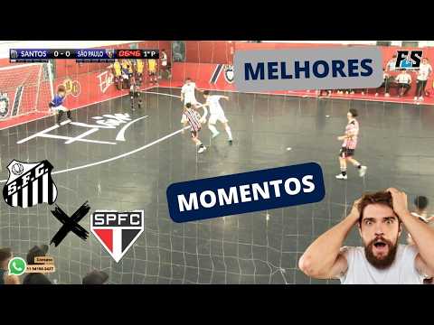 Melhores Momentos Santos x São Paulo Sub-14 Campeonato Estadual Base A1 | Falando Live Sports