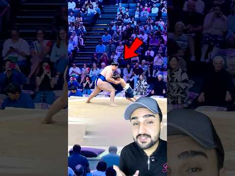 ماذا يحدث عندما يواجه طفل صغير أضخم مصارعي السومو في اليابان؟!