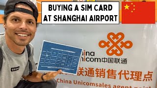 Buying a Sim Card at Shanghai Airport