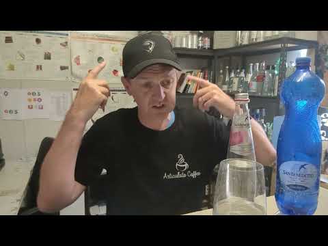 San Benedetto mineral water tasting with a water Sommelier