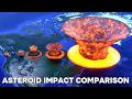 Asteroid Impact Comparison On Earth ️