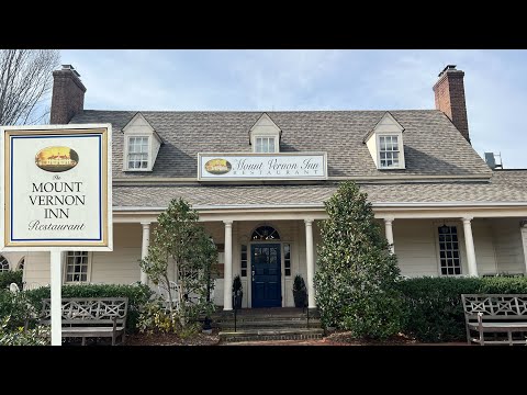 Eating at The Mount Vernon Inn Restaurant at George Washington's Estate in Washington DC