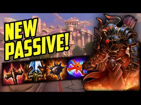 TRYING OUT THE NEW CHIRON BUFF! Smite Season 8 Gameplay - Zapman