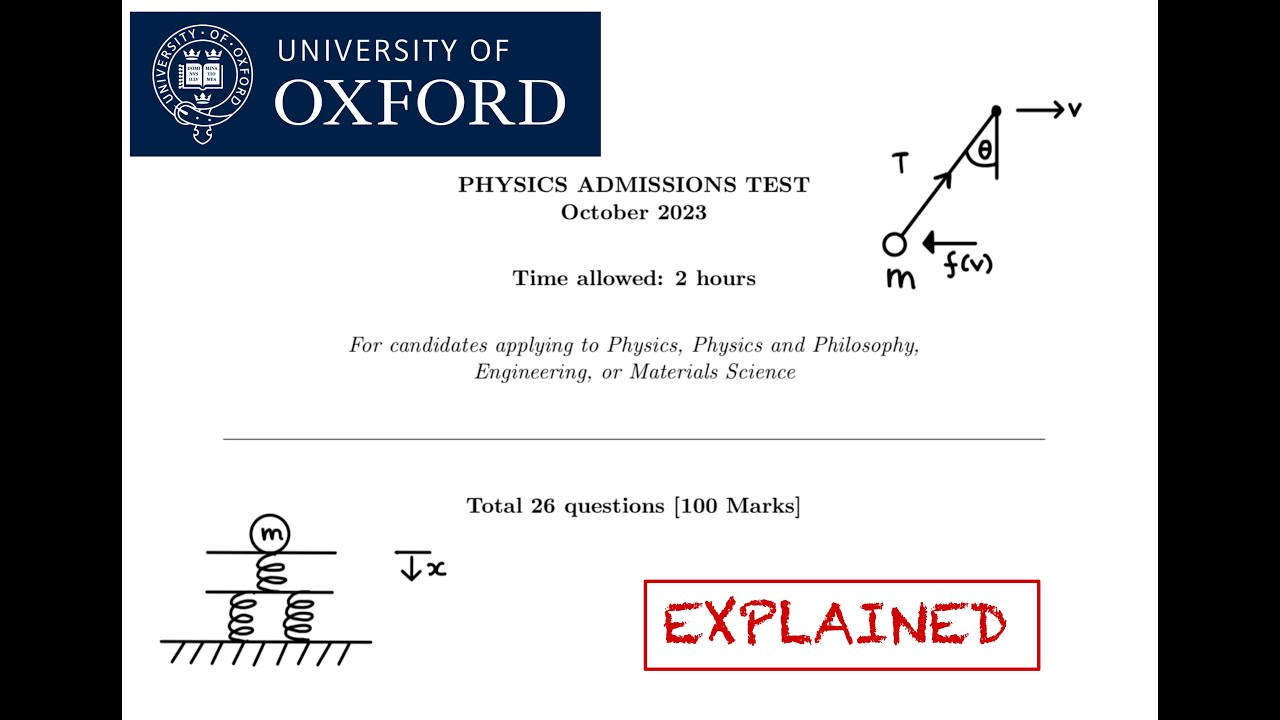 Oxford PAT 2023 worked solutions