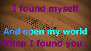 Jasmine Rae WHEN I FOUND YOU KARAOKE + LYRICS