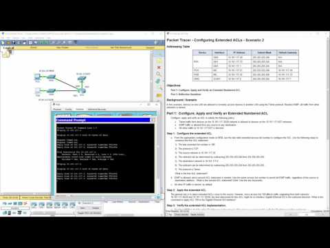 Cisco RnS - Lab 9.3.2.11 Configuring Extended ACLs Scenario 2