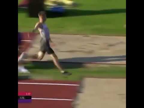 Long Jump World Record U20 - Oliver Koletzko Win European  Championships 2021 with 7.98m jump#Shorts