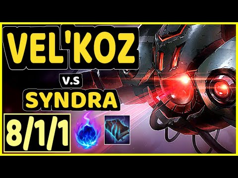 KASHTELAN (VEL'KOZ) vs SYNDRA - 8/1/1 KDA MID GAMEPLAY - EUW Ranked GRANDMASTER