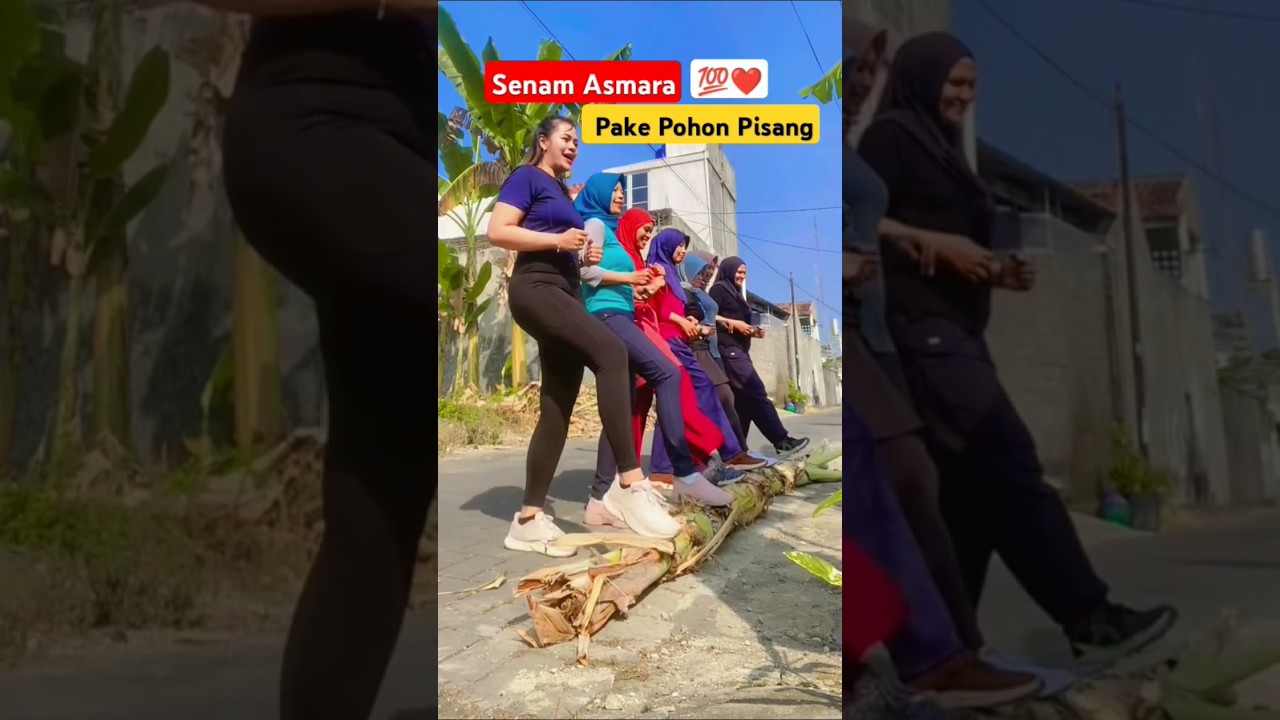 Senam Asmara Pake Pohon Pisang #senam #aerobic #senamviral #olahraga #senamasmara