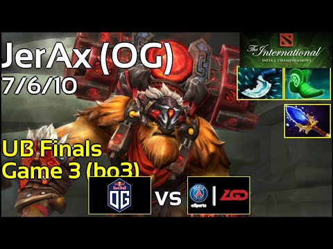 Support TI8: OG.JerAx - TI8 Main Event - UB Finals - TI 2018 -  Earthshaker