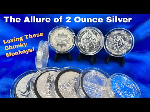 The Allure of 2 Ounce Silver Coins & Rounds