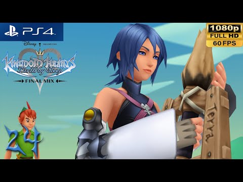 [PS4 1080p 60fps] Kingdom Hearts Birth by Sleep Walkthrough 24 Neverland (Aqua)