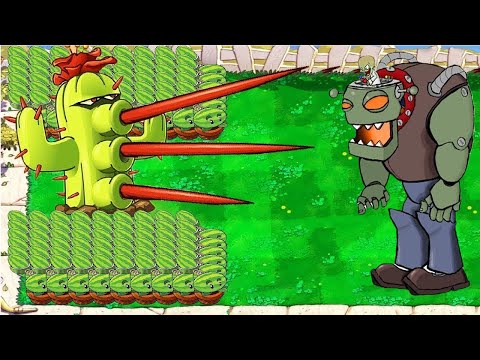 1 Cactus Chomper vs Gargantuar Plants vs Zombies Battlez
