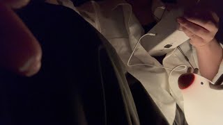 【ASMR】心音、お腹の音✖綿棒で耳かき（寝るとき用）Heartbeat and Stomach Sounds/Ear cleaning with cotton swab (for sleep)