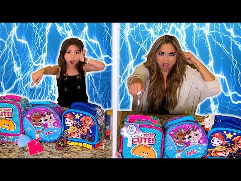 BACK TO SCHOOL TWIN TELEPATHY LUNCH BOX CHALLENGE! Video