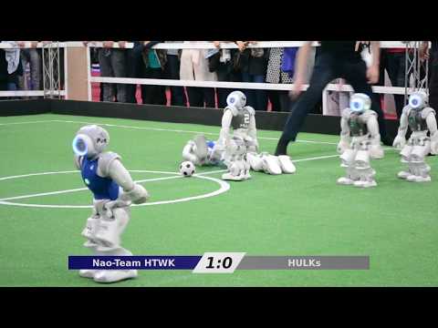 Nao-Team HTWK vs. HULKs - RoboCup Iran Open 2018