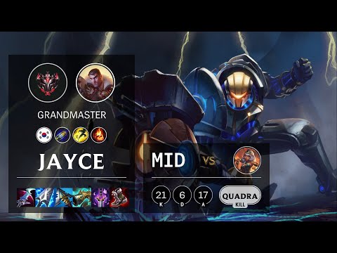 Jayce Mid vs Qiyana - KR Grandmaster Patch 11.24b