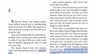 Maniac Magee Chapters 1 &2